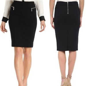 Michael Kors Gold Zipper Pencil Skirt​